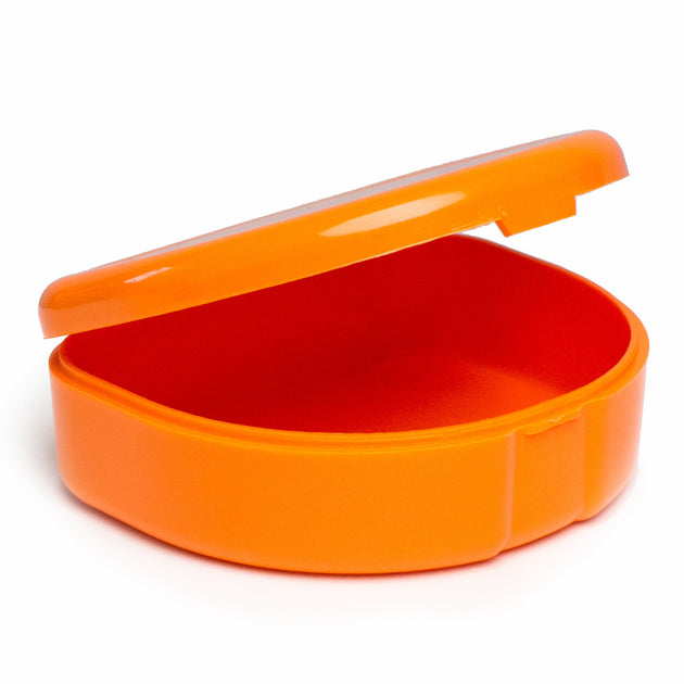 Solid Color Retainer Cases 25/pk (ORANGE) Express Dental Products, Inc.