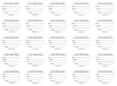 Extra Retainer Case Labels (Sheet of 25)