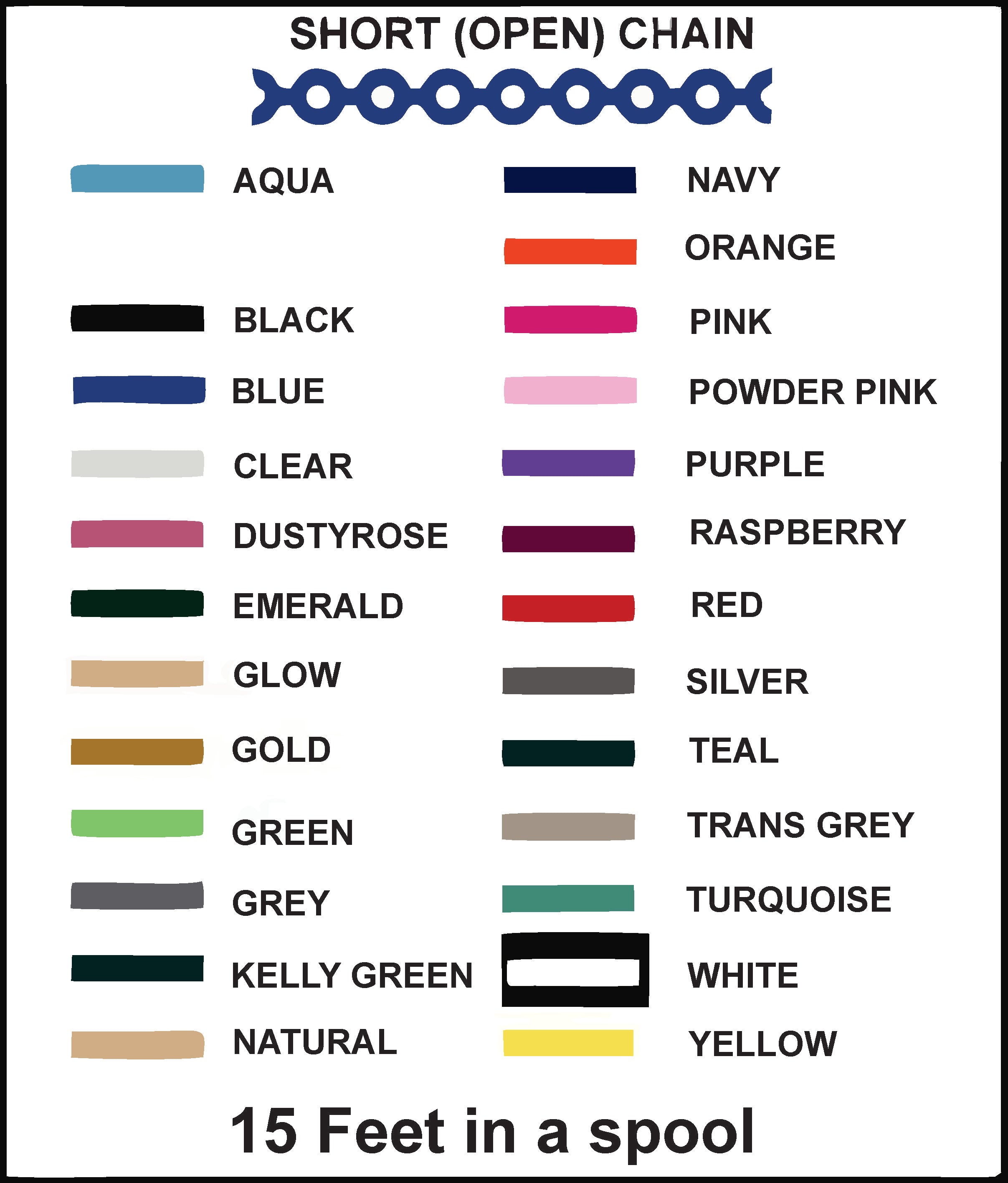 Chain Bracket Color Braces Chain Color Black